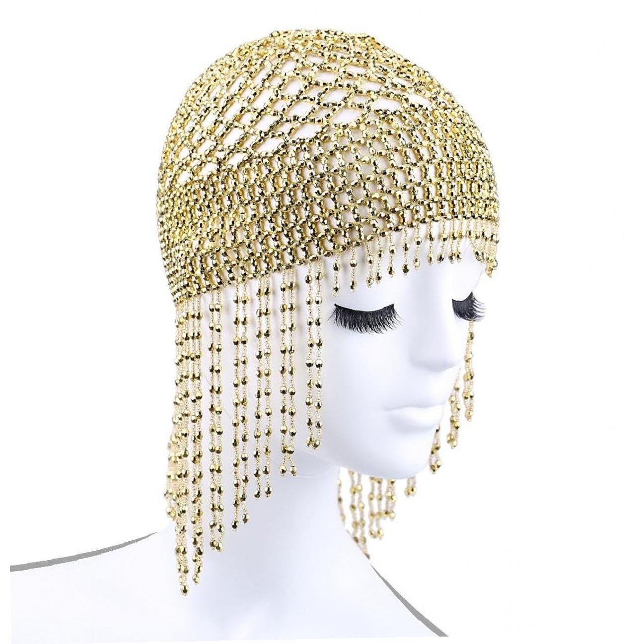 Amazon.co.jp: エキゾチック ビーズ ヘッドピース ボヘミア タッセル